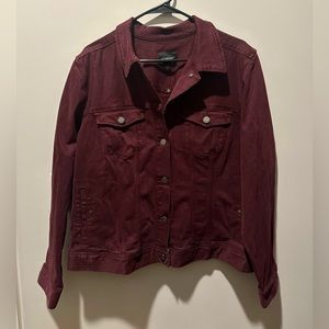 Maroon Jean jacket